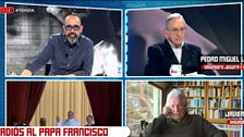 El corte de Pedro Miguel Lamet a Javier Nart tras mostrar su postura sobre la corrupción en la Iglesia: "El ejemplo del papa Francisco no te ha servido de nada"