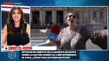 "¡Qué subidón!": Marta Flich se viene arriba al escuchar el original cántico de una mujer al papa Francisco