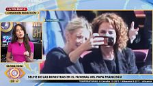 Una experta en protocolo analiza el polémico selfi de Yolanda Díaz y María Jesús Montero en el funeral del papa Francisco