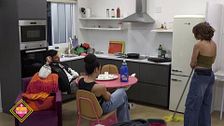 La broma de Gerard a Sthefany hablando de la posibilidad de la expulsión al trastero