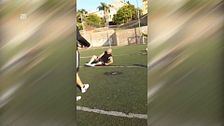 El espeluznante vídeo de Kiko Rivera gritando de dolor al lesionarse jugando al fútbol: "Duele verlo"