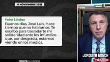 ¿Es ilegal la publicación de los mensajes entre Pedro Sánchez y José Luis Ábalos? El magistrado Joaquim Bosch responde: "El interés público excluye la infracción"