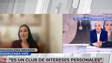 Tensión entre Nacho Abad y Magdalena Nevado, exdiputada de Vox: "No quiero entrar en un juego sucio"