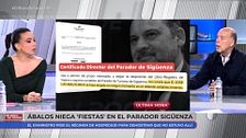 Tenso rifirrafe entre Sarah Santaolalla y Jaime González por la supuesta 'fiesta' de Ábalos en el Parador de Sigüenza: "A mí lecciones pocas"