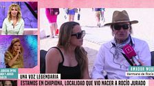 Gloria Camila y Amador Mohedano, emocionados en el aniversario de la muerte de Rocío Jurado