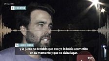 Primeras palabras de Javier Ungría tras ganar a Elena Tablada en el juzgado