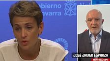 José Javier Esparza carga contra María Chivite: ''Hemos pedido su dimisión inmediata, está contaminada por Cerdán''