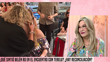 Belén Rodríguez se pronuncia sobre su inesperado reencuentro con Terelu: ''Me preguntó si me podía saludar''