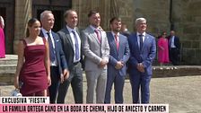 Los Ortega Cano se reúnen en la boda del sobrino del torero y Kiko Jiménez reacciona: "Qué guapa está Gloria"