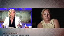 El enfrentamiento Zaida Cantera y la 'madame de Olona' sobre prostitución: "Qué cara más dura tienes de llamarte feminista"