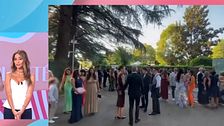 Un invitado a la boda de Marta López se salta las normas, muestra lo que grabó y destapa todos los detalles