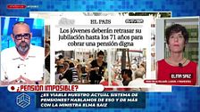 Risto Mejide, a Elma Saiz al plantearle un tema sobre pensiones: "Me gustaría que me contestara alguna pregunta"