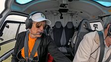 El motivo por el que Jesús Calleja ha tenido que interrumpir uno de sus vuelos en helicóptero: "Aterrizamos aquí mismo"