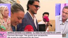 Carmen Borrego se enfrenta a Alessandro Lequio para defender a Alejandra Rubio: "Hablas mucho cuando no está"