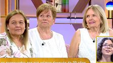 La increíble reacción de una mujer al ver entre el público de 'El diario de Jorge' a dos primas con las que lleva 30 años sin encontrarse