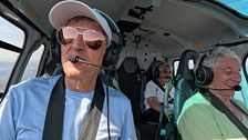 El divertidísimo momento de Juani y Alfonsa con Jesús Calleja en el helicóptero: "Te vas a hacer pis"