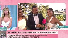Eva Longoria interviene en directo en 'Fiesta' para hablar de su espectacular gala benéfica en Marbella