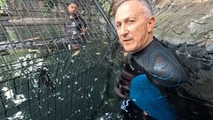 Así ha sido el tenso momento en el que Kike Calleja se ha bañado con un caimán: "Le tengo a 40 centímetros"