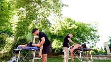 Los fisios de ‘Warrior Games’ ponen a punto a los finalistas antes de los combates