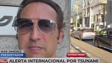 Iker Jiménez, desde la zona de alerta por tsunami en Japón: ''Hay un incremento de 50 centímetros del nivel del mar''