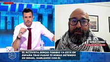 El activista Sergio Toribio conecta con 'TEM' tras pasar 72 horas retenido en Israel: "Eran asesinos profesionales"