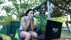 Las bonitas palabras entre Ale Fighter y su novio: "Cuando gane te lo voy a dedicar"