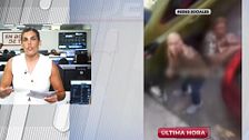Las imágenes de la brutal agresión de un hombre a una mujer en Tortosa a plena luz del día