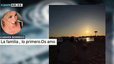 Carmen Borrego, feliz tras las vacaciones con su hijo José María Almoguera: "Estamos en el mejor momento"