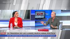 El tenso enfrentamiento entre Sarah Santaolalla y Jaime González por los incendios: "¿Solo se queman las comunidades gobernadas por el PP?"