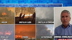 Fernando Grande-Marlaska se defiende de las críticas y explica la acción del Gobierno ante los incendios