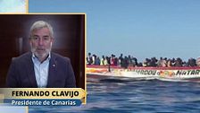 Fernando Clavijo, presidente de Canarias, exige el reparto de menores migrantes: "Las Comunidades Autónomas tienen que recibirlos"