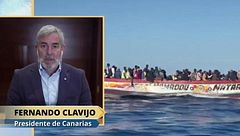 Fernando Clavijo, presidente de Canarias, exige el reparto de menores migrantes: "Las Comunidades Autónomas tienen que recibirlos"