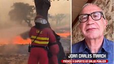 El médico Joan Carles March apunta qué síntomas pueden aparecer cuando el humo de los incendios nos está afectando