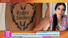 Una influencer, acosada por tatuarse a Pedro Sánchez: "Si me lo tengo que quitar algún día, me pondré a Óscar Puente"