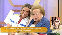 Una anciana adicta a los zapatos hace partirse de risa a la presentadora Cristina Lasvignes: "Tengo para dar y regalar"