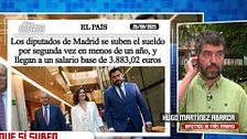Un representante de Más Madrid, en contra de la subida salarial de los diputados de Madrid: "¡Estamos bien pagados, no es la prioridad!"