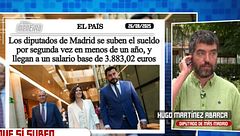 Un representante de Más Madrid, en contra de la subida salarial de los diputados de Madrid: "¡Estamos bien pagados, no es la prioridad!"