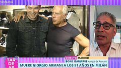 Las anécdotas de Boris Izaguirre con su amigo Giorgio Armani: "Te miraba con esos ojos azules que te taladraban"