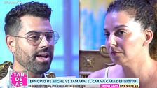 El tenso cara a cara del exnovio y la hermana de Michu por la herencia: "Tengo para callarte a ti y a Gloria Camila"