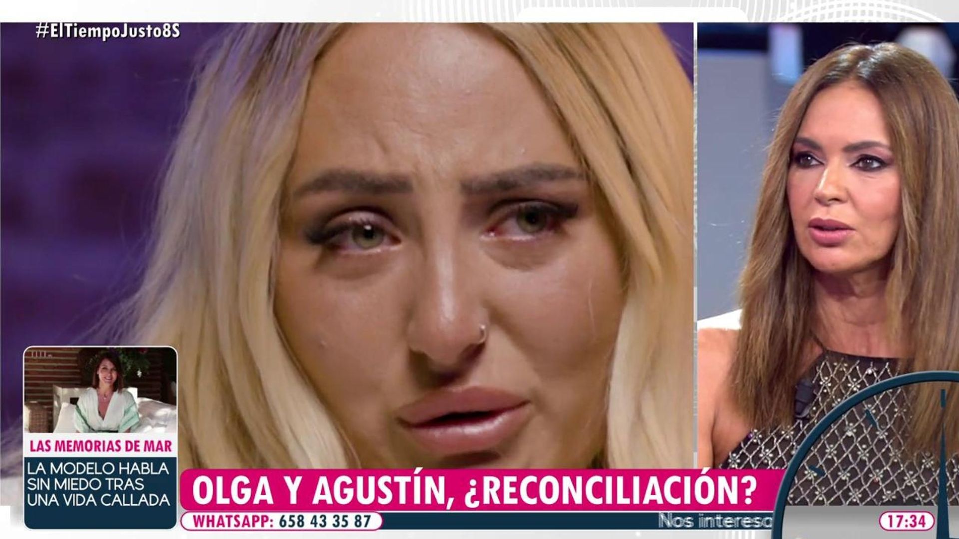 El tiempo justo: La reacción de Olga Moreno a la entrevista de Rocío Flores  sobre su madre: "Podrá gustar más o menos, pero de mentirosa no tiene nada"  Video | Mediaset Infinity