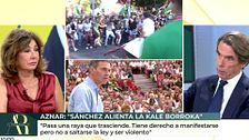 José María Aznar, sobre Pedro Sánchez: "Tenemos al frente a un animador de la kale borroka"