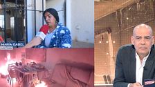 María Isabel vive aterrada tras el incendio presuntamente provocado por su expareja: "Su objetivo es matarme"