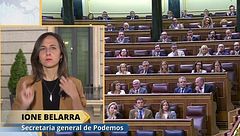 Ione Belarra, secretaria general de Podemos: "Espero que el Gobierno retire este embargo fake y traiga uno integral"