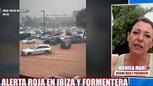 Una vecina de Ibiza, preocupada por la fuertes lluvias torrenciales: ''Estamos esperando a la UME, no he visto esto jamás''