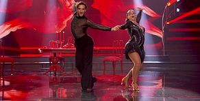 Anabel Pantoja y Álvaro Cuenca bailan chachachá