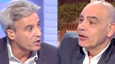 Rifirrafe en directo entre Carlos Segarra y Nacho Abad: "El término inquiokupa os lo habéis inventado"