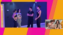 Alexandra y Nadia se cuelan en plena cita en el ensayo de Tania Medina en 'Bailando con las estrellas': "Hay que sentir"