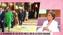 María Eugenia Yagüe cuenta cómo ha sido el besamanos a los reyes: "Los canapés, muy austeros"