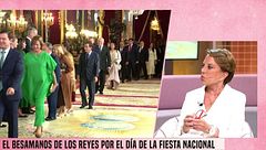María Eugenia Yagüe cuenta cómo ha sido el besamanos a los reyes: "Los canapés, muy austeros"