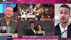 Chris Martin, el vocalista de Coldplay, estará en la boda de la hija de Antonio Banderas, Stella del Carmen: "Va a actuar"